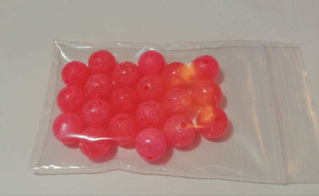 Pink Passion Roe UV - Glass Steelhead & Trout Fishing Egg Beads –